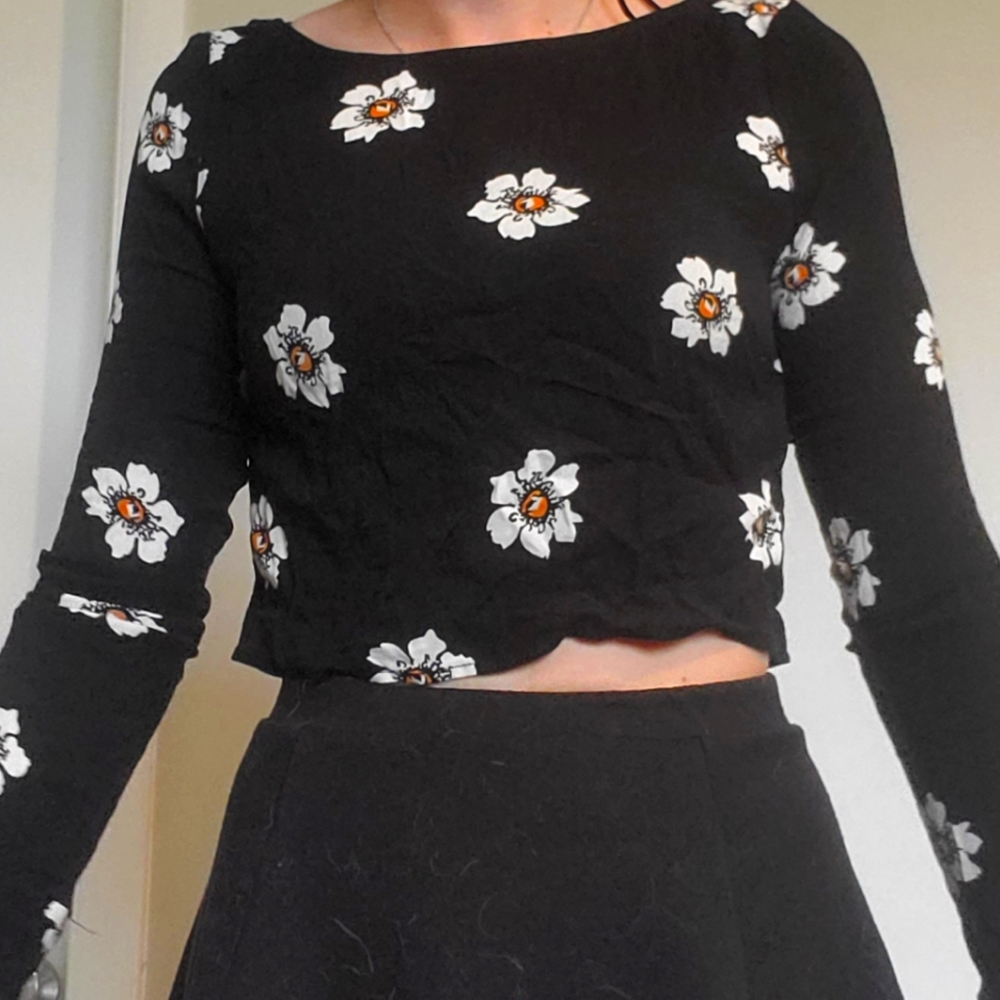 Flower crop top